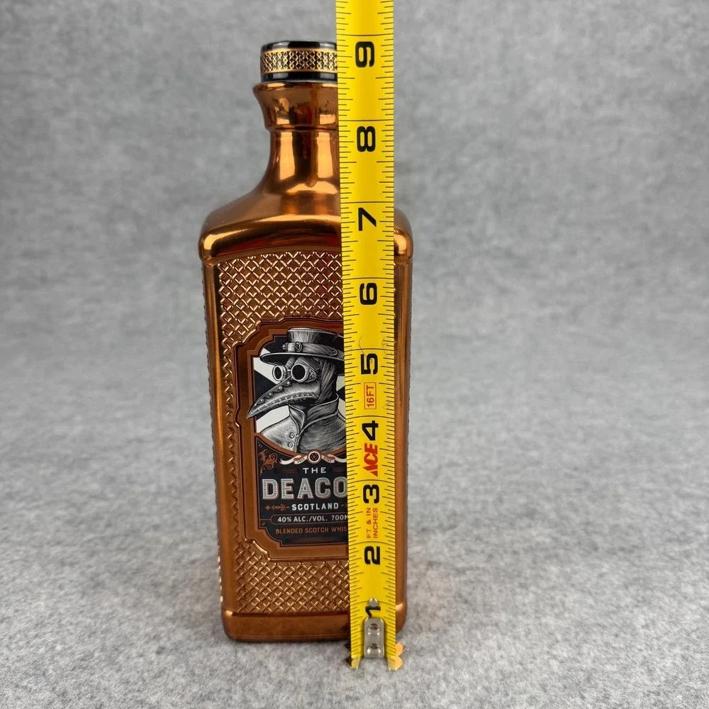 The Deacon Blended Scotch Whisky Empty 700ml Glass Bottle Bar Decor Display